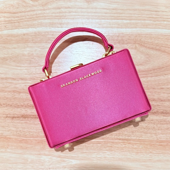 Brandon Blackwood Handbags - Brandon Blackwood Slim Trunk - Hot Pink Satin